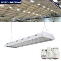 lighting manufacturer indoor badminton court 80w 120w 160w 200w dali dimming sensor led pendant linear light high bay lamp