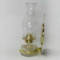 high quality glass kerosene lamp oil lamp with mirror Indoor and outdoor lighting fixtures golden