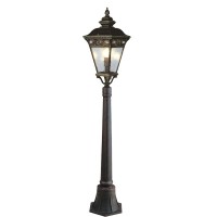 European style classic aluminum housing  post lamp, outdoor waterproof antique garden pillar light ,garden path light