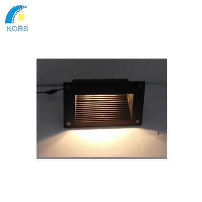 Aluminum square outdoor light recessed led step light IP54